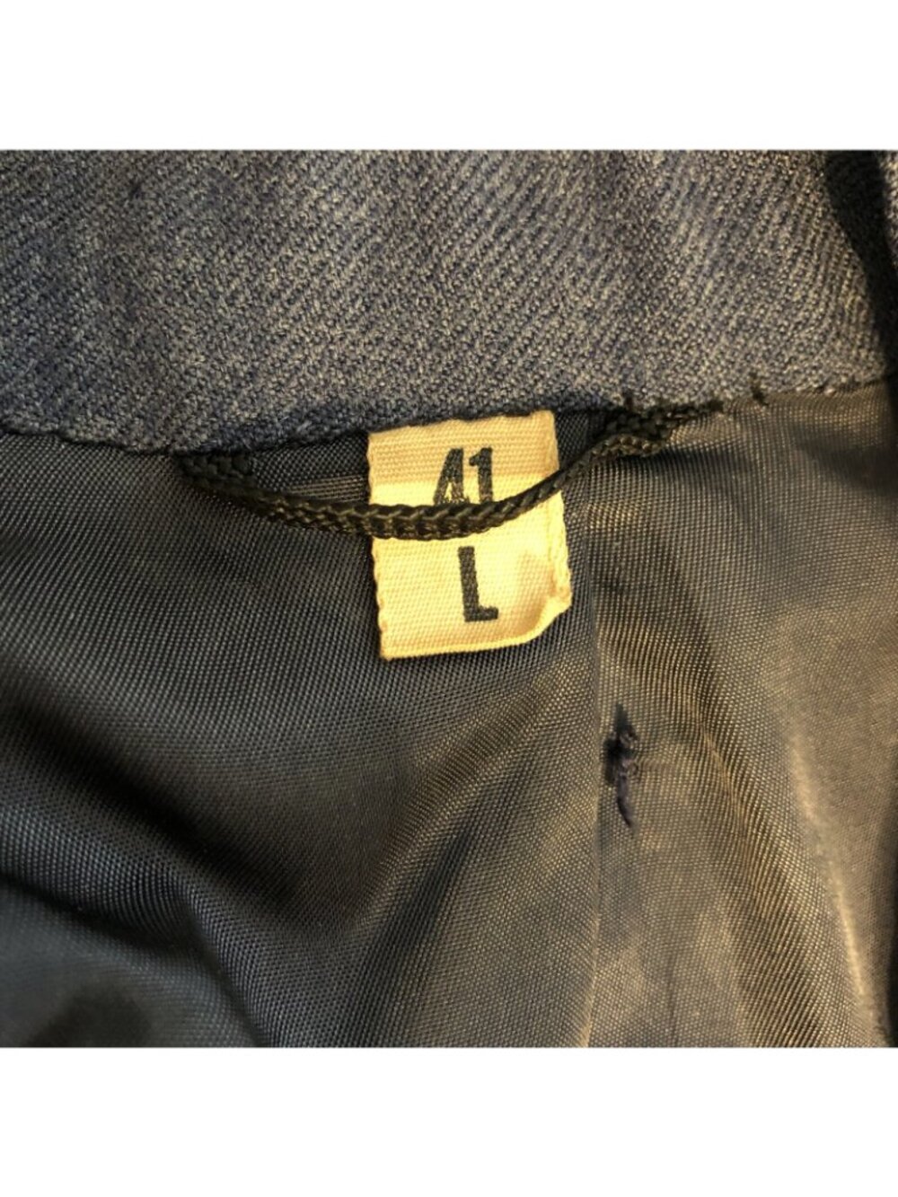 US Air Force 1949 Serge Blue 84 Wool Coat Jacket 41 L - Picture 6 of 10